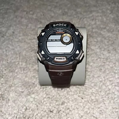 Timex G Shock Watch Brown Indiglo Needs Battery Unisex • $8