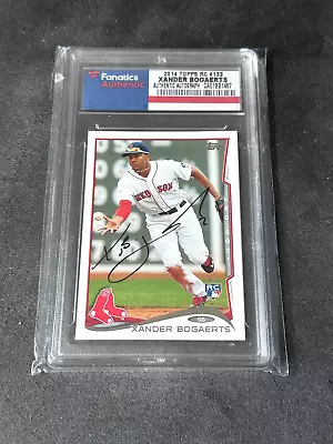 Xander Bogaerts 2014 Topps #133 RC Fanatics Authentic Auto Autograph • $99.99