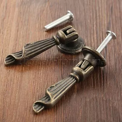 Vintage Furniture Door Pull Handles Cupboard Drawer Drop Cabinet Knobs Hardware • $1.92