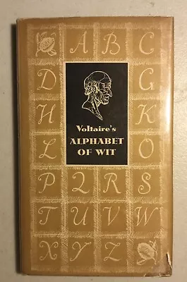 Voltaire's Alphabet Of Wit (1955) Dustjacket Vintage Book Paul McPharlin • $12.50