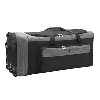 Tri-Fold Polyester Rolling Trunk Duffel For Travel • $30.44