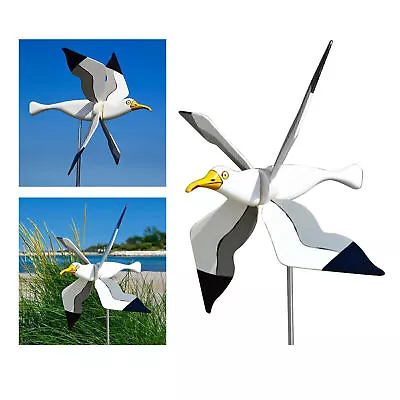 Windmill Decoration Bird Shape Resin Lawn Yard Prop Garden Wind Spinner Ornament • £9.52