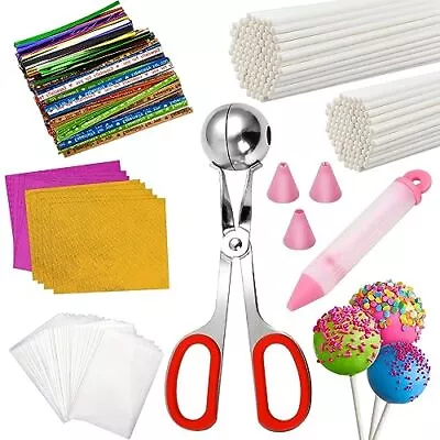 802Pcs Cake Pop Set Including Cake Pop Sticks And Wrappers Twist Ties Cake Po... • $25.33