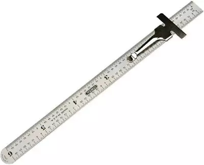 300/1 6-Inch Flex Precision Stainless Steel Ruler Chrome • $4.97