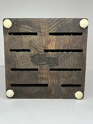 $29.99 • Buy Vintage Case Knife Kitchen Wood Block No Knives Included Block Only