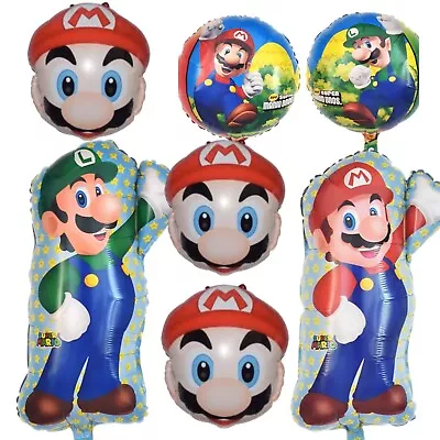 (7)Super Mario Bros Peach Princess Birthday Party Foil Balloon Bouquet  Birthday • $8.99