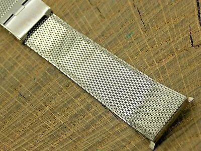 Vintage Speidel NOS Unused Stainless Steel Mesh Watch Band 17.5mm Sliding Clasp • $72