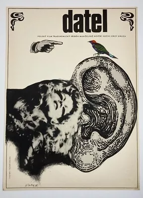 Movie Poster Woodpecker Graphic Design 70s Cinema Art Surreal Excellent • £172