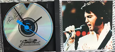 Elvis Presley   QUARTZ CD CLOCK GRACELAND NEW IN BOX • $10