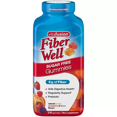  Vitafusion Fiber Well Gummies Delicious Natural Flavors (220 Ct.) • $34.16