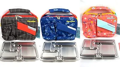 PlanetBox Rover 5 Compartment Stainless Steel Lunch Box & Carrier Bag Set • $39.98