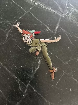 Vtg Cartoon Character Patch 4” Iron On 90s Bag Hat Peter Pan Flying Embroidered • $5.80