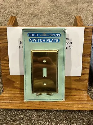 Solid Brass 1 Single Switch Toggle  Plate Cover • $5