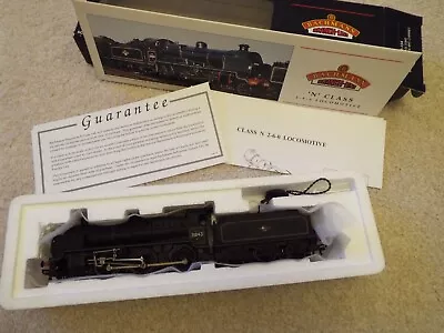 Bachmann 32-154 N Class 4mt Chimney Br Lined Black Late Crest • £64.99