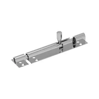 Polished Stainless Steel Barrel Door Bolt Lock Straight Necked 38mm 50mm 63mm • £2.39