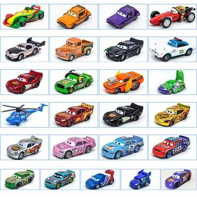All Styles Pixar Cars Lightning McQueen Smokey 1:55 Diecast Model Car Kids Toy • £6.42