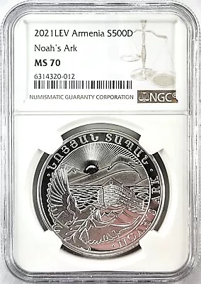 2021 Armenia Noahs Ark 500 Drams NGC MS70 • $61