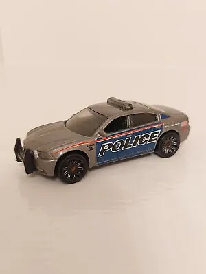 Matchbox Diecast 2012 Dodge Charger Pursuit Police Car - Grey With Decal • £5.99