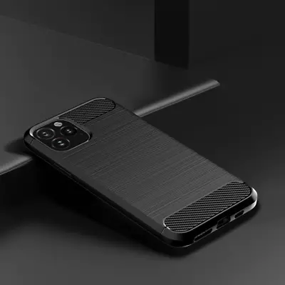 Carbon Fiber Case For IPhone 15 14 Pro 13 12 11 Pro Max XR X 7 Soft Back Cover • £4.99