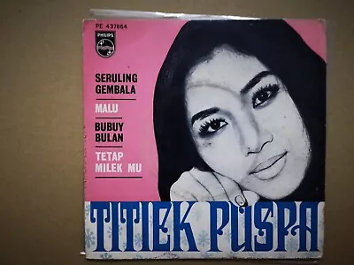 Titiek Puspa   Seruling Gembala  Malay Garage  Singapore 60's Philips EP • $80