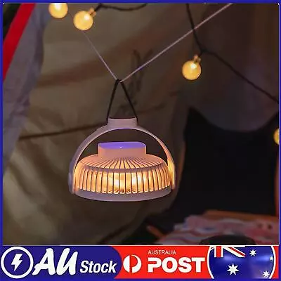 4000mAh Camping Fan With LED Lights Rechargeable Battery Operated Hanging Fan • $35.69