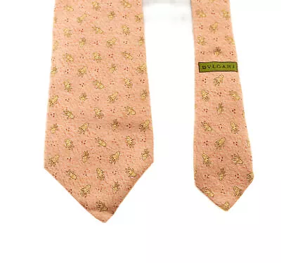 BVLGARI Pink 100% Silk Silk Tie • $65.22