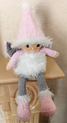 £2.50 • Buy KNITTING PATTERN Winter Fairy Christmas Toy Decoration & Chocolate Orange Cover