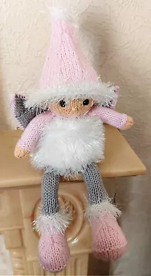 KNITTING PATTERN Winter Fairy Christmas Toy Decoration & Chocolate Orange Cover • £2.19
