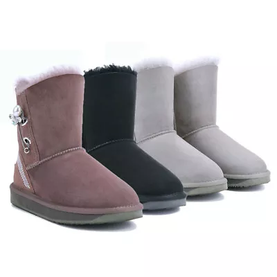 Womens UGG Boots Water Resistant Premium Australian Soft Sheepskin Wool Non-Slip • $64.99