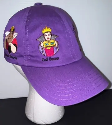 Disney Parks Villains Hat Cap Purple Ursula Maleficent Cruella Evil Embroidered • $23.99