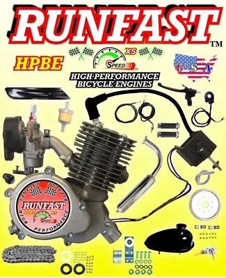 100cc 2 Stroke Real YD100 Motorized Bicycle Engine Motor Kit With Enhanced Cdi • $129.99