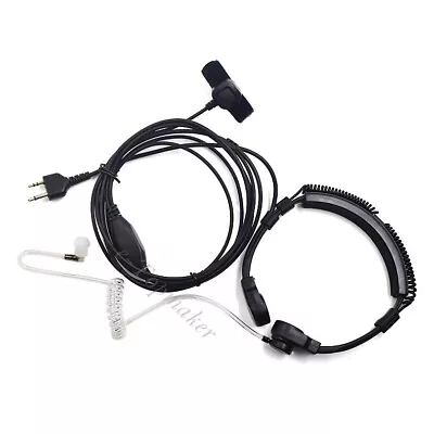 Throat Microphone Earpiece Headset PTT For Midland Radio GXT650 G-225 GXT2000 • $19.99