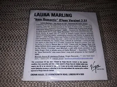 MEGA RARE CD Promo Single - Laura Marling - New Romantic UNPLAYED • £69.95