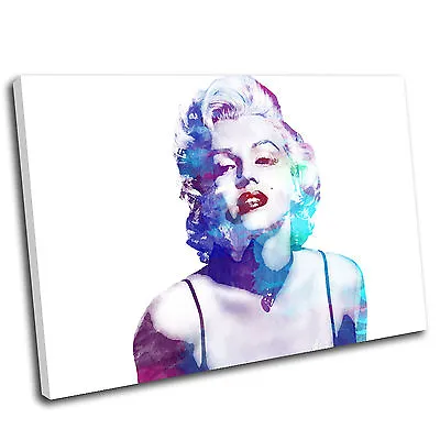£102.95 • Buy Marilyn Monroe Canvas Watercolour Art  Picture 12 PREMIUM QUALITY 