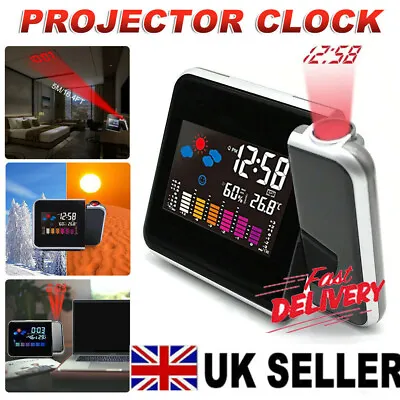 £9.99 • Buy Smart Alarm Clock Digital LED Projector Temperature Time Projection LCD Display.