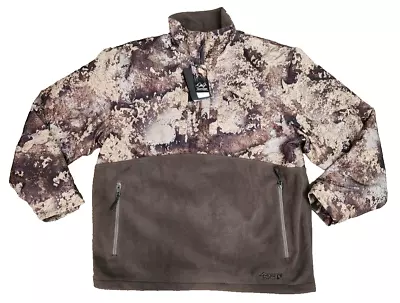 Cabelas Northern Flight Camo 1/4 Zip Jacket Men's L Hunting TrueTimber Dry Plus • $37.35