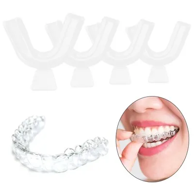 4Pcs Silicone Night Mouth Guard Teeth Clenching Grind Dental Sleep Aid Supplies • $5.99