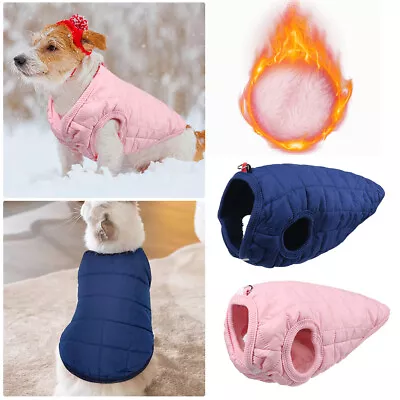 Winter Warm Cat Dog Coat Pet Vest Jacket Clothes Puppy Outdoor Apparel Dachshund • £4.86