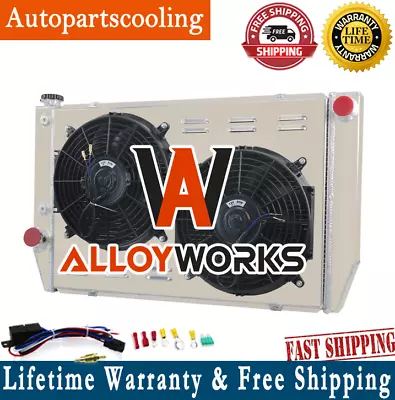 3 Rows Radiator+shroud Fan+relay For 79-86 Ford Falcon V8 6cyl Xc Xd Xe Xf At/mt • $256.68