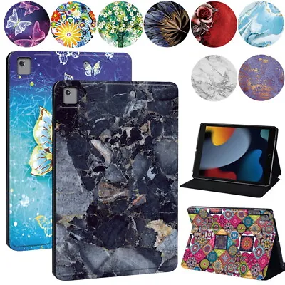 Print PU Leather Tablet Stand Cover Case For Apple IPad/Mini/Air/Pro 9.7 10.5 11 • £6.93