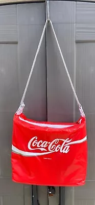 Coca Cola Coke Brand 1991 Vintage 90s Lunchbox Cooler Bag Zipped Shoulder Bag • £17.99