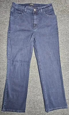 Miracle Body Jeans Womens 10 Dark Blue Stretch Straight Five Pockets Pants  • $16.74