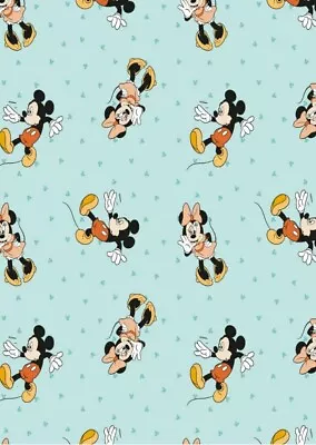Lined Window Valance Curtain 42 X 15 Disney Mickey Mouse Minnie Oh Boy Blue • £22.16