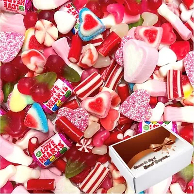 Pick N Mix RETRO SWEETS Valentines Kids Wedding Party Gift Box500g 1kg 2kg Love⭐ • £18.99