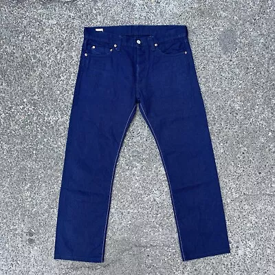 Momotaro Blue Selvedge Redline Denim Dark Blue Jeans Made In Japan Size 33 • $149.99