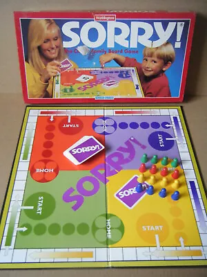 Vintage  SORRY  The Classic Family Board Game. By Waddingtons 1994. Complete. • £14.99