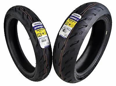 Michelin Pilot Power 5 120/70ZR17 F 180/55ZR17 R Radial Motorcycle Tires Set • $402.10