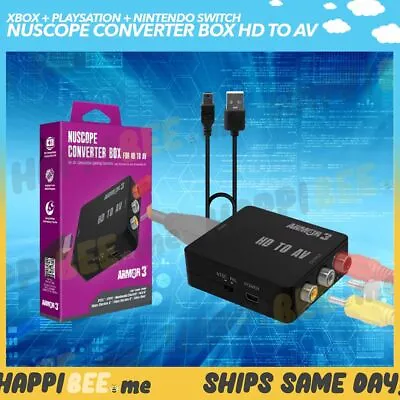 NuScope Converter Box (HD To AV)🍯XBOX / PlayStation / Switch HDTV Cable Adapter • $19.98