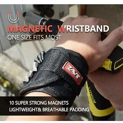 Portable Tool Bag Magnetic Wristband Electrician Wrist Holder Screws Tools • $7.49