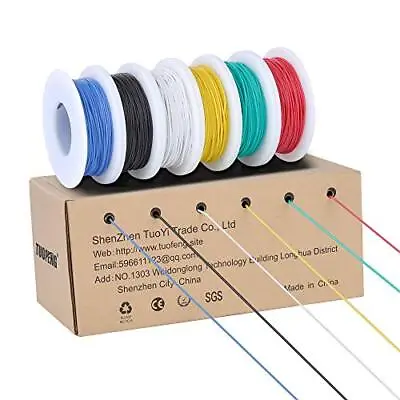 £17.41 • Buy TUOFENG 30 AWG Electrical Wire Kit, Colored Wire Kit 0.05mm² Flexible Silicone W